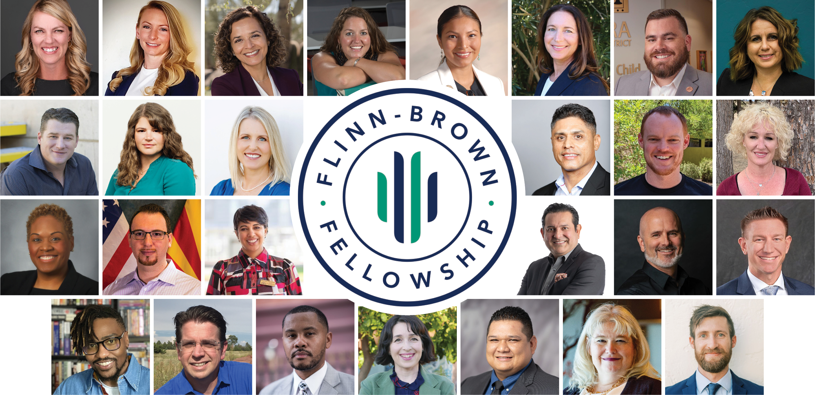 Collage of headshots of the 2022 Flinn-Brown Fellows