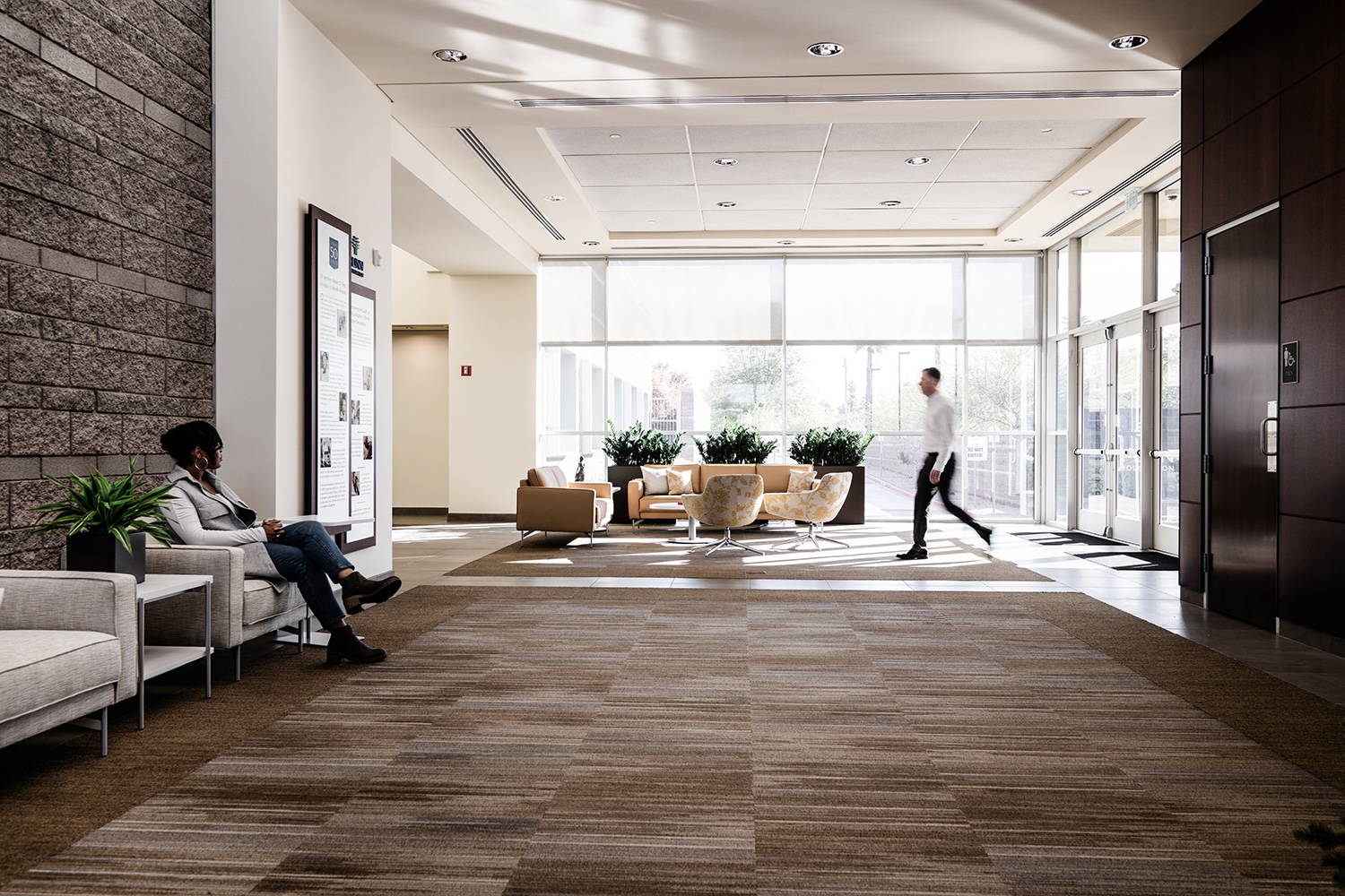 The lobby of the Flinn Foundation Educational Conference Center